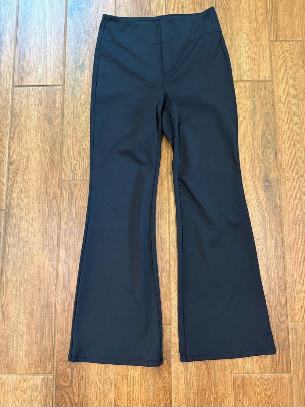 Halara Women’s Solid Black Flared Dress Pants Flat Front Size PM